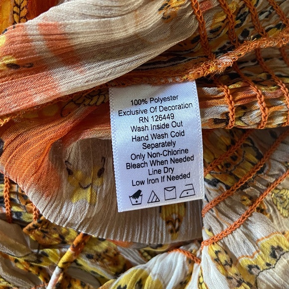 Marc Bouwer Beaded Printed Blouson Top S Small - Picture 7 of 8